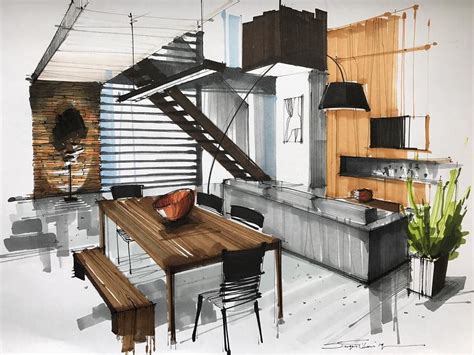 Interior Architecture Design Sketches