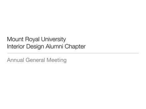 Interior Design Alumni