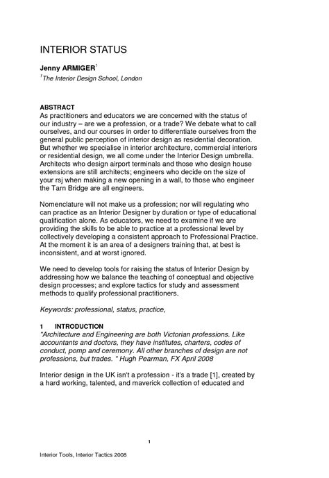 Interior Design Client Profile Template