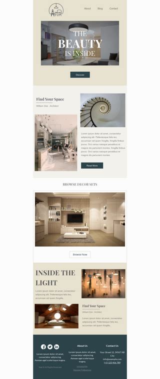 Interior Design Email Templates