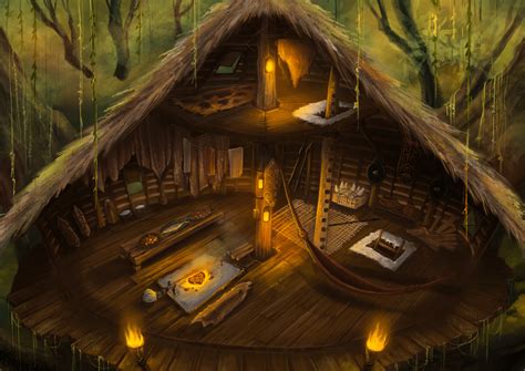 Interior of Tree Hut