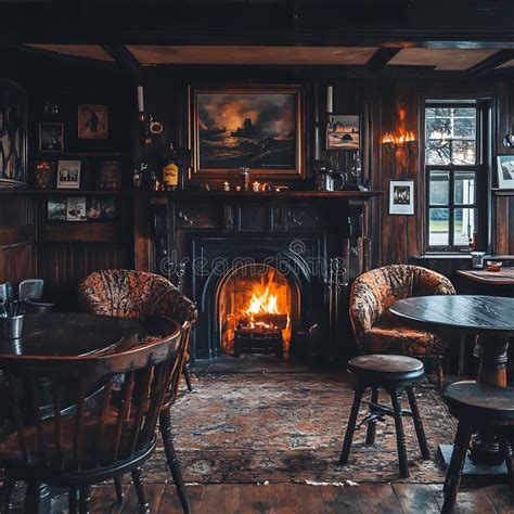 Interior of a cozy pub