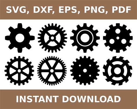 Download Interlocking Gears SVG File - SVG Design Commercial Use DXF Files