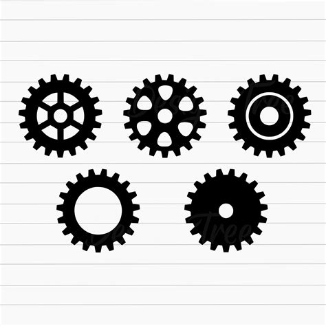Download Interlocking Gears SVG File - SVG Design Commercial Use for Cricut