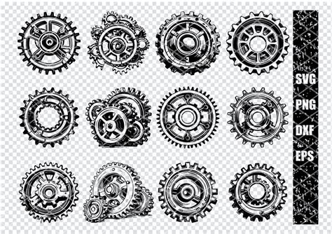 Download Interlocking Gears SVG File - SVG Design Cricut SVG