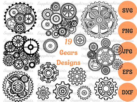 Download Interlocking Gears SVG File - SVG Design Files
