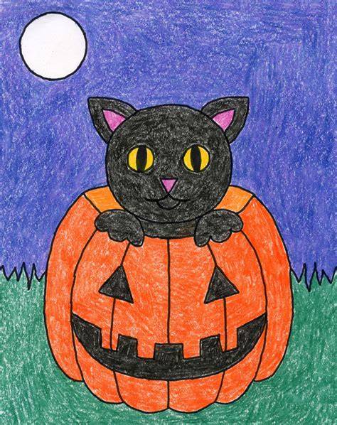 Intermediate Halloween Drawing Ideas
