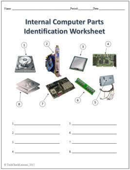 Internal Computer Parts Identification Worksheet Answers