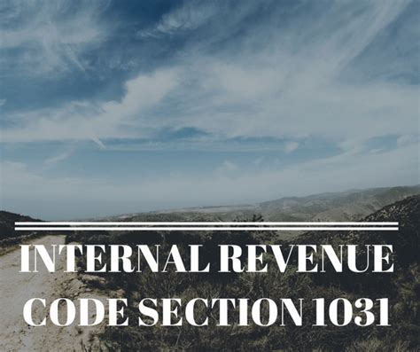 Internal Revenue Code Section 1031