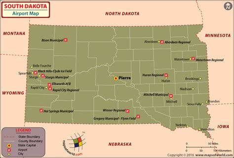 International Airports Near South Dakota