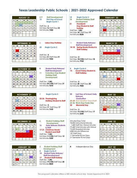 International Leadership Of Texas Calendar