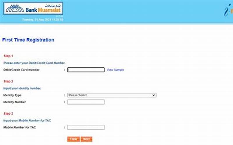 Internet Banking Muamalat Registration