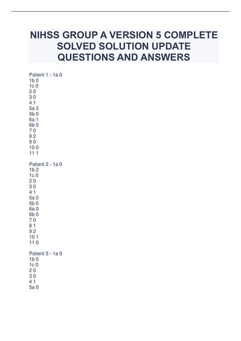 Interpreting First Certification Answers