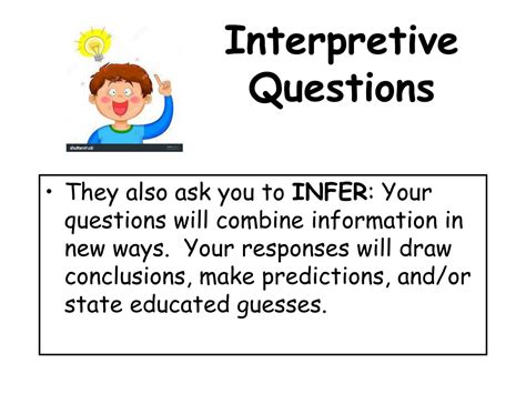 Interpretive Questions Examples