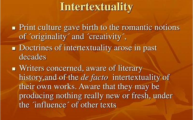Intertextuality And References