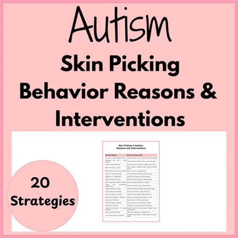 Unveiling the Game-Changing Interventions for Skin Picking in Autism: A Breakthrough Approach to Achieve Promising Results!