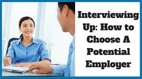 Interviewing with a potential employer