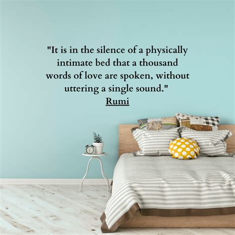 Intimate bedroom quote