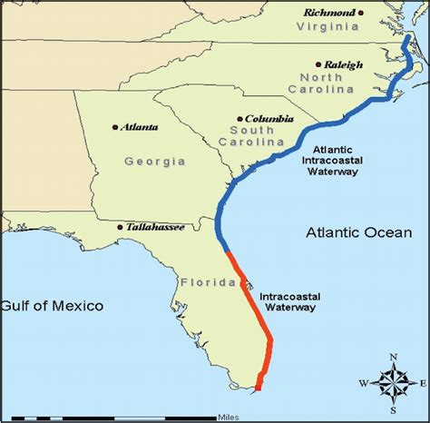 Intracoastal Waterway Florida Map