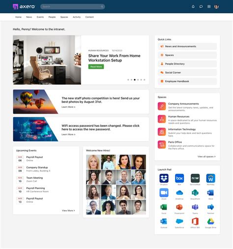 Intranet Homepage Template