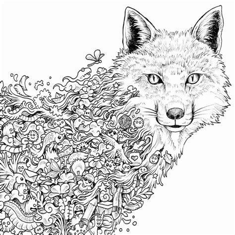Intricate Coloring Pages Animals