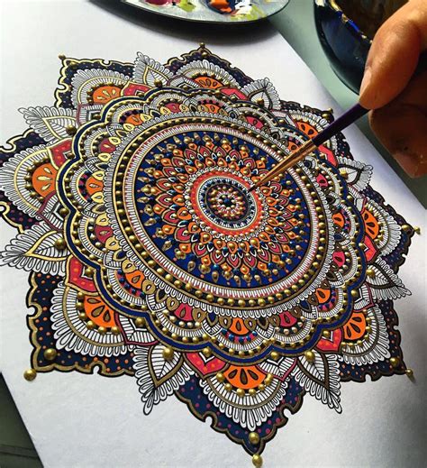 Intricate Mandalas and Scenes