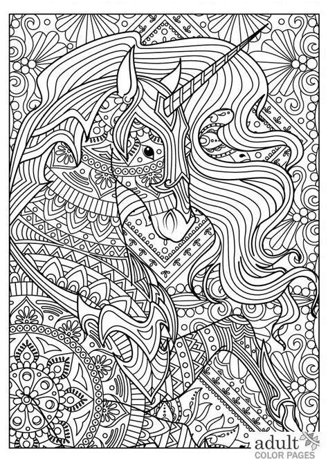 Intricate Unicorn Coloring Pages