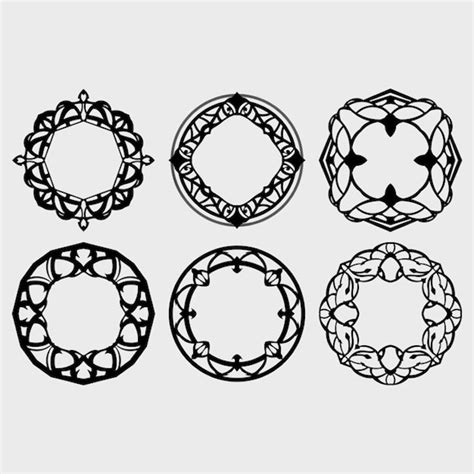 Intricate Wreaths and Patterns