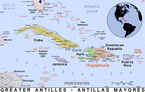 Map of Lesser Antilles