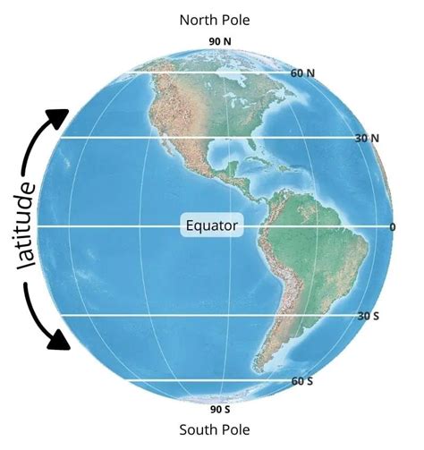 Map of Latitude and Longitude