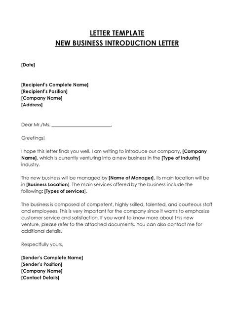 How To Write A Business Introduction Letter (With Free Templates