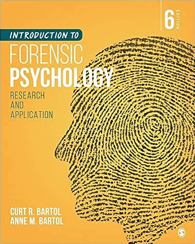 Introduction To Forensic Psychology: Research And Application