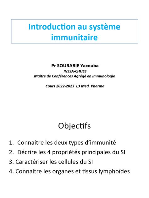 Introduction au système immunitaire