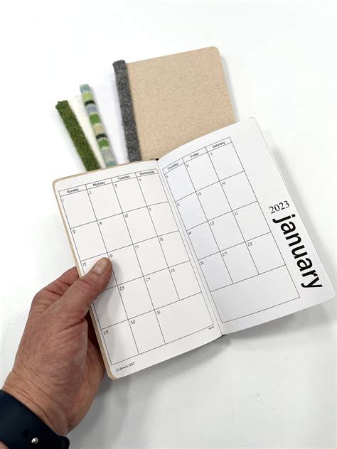 Pocket Date Book with Pen and Notepad