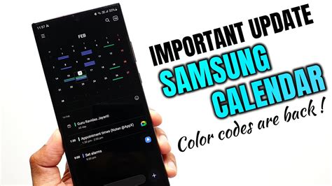 Introduction Samsung Galaxy Calendar