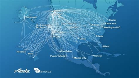 MAP Alaska Airlines Map Of Destinations