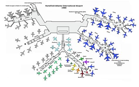 Atlanta Airport Terminal Map Delta