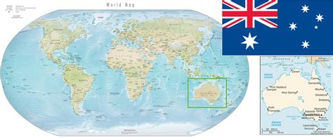 MAP Australian Map Of The World