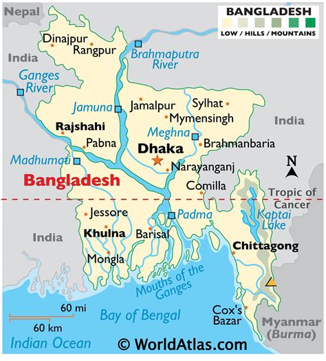 MAP Bangladesh On The World Map