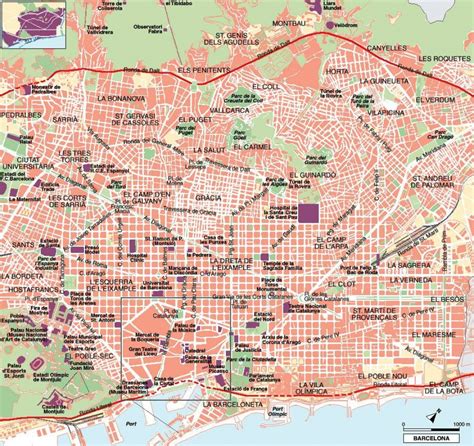 MAP Barcelona On Map Of Spain