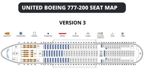 MAP Boeing 777 200 Seating Map