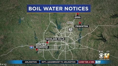MAP Boil Water Notice Texas Map