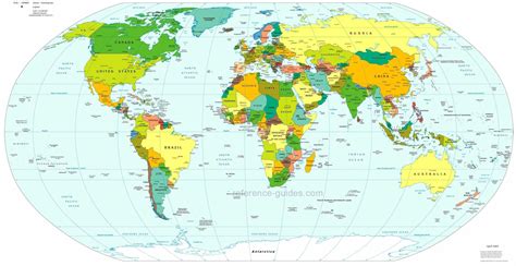 Countries of the world map quiz
