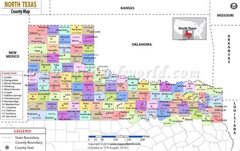 MAP County Map Of North Texas