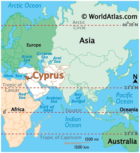 MAP Cyprus In The World Map