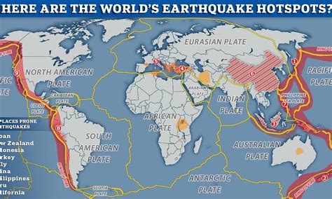 MAP Earthquake Map Of The World