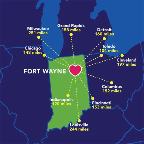 MAP Fort Wayne Indiana On Map