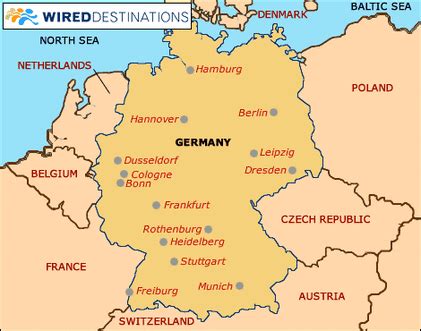 MAP Germany And Surrounding Countries Map