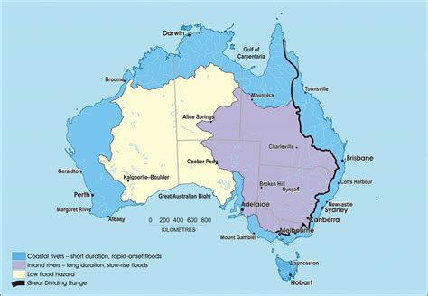 MAP Great Dividing Range On Map