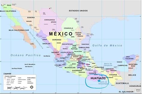MAP Huatulco On Map Of Mexico